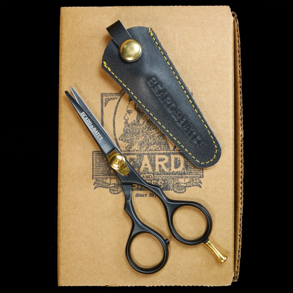 NEW IN BOX Beard & Bates 1878 Black Label Shears - Grooming Beard Hair Scissors
